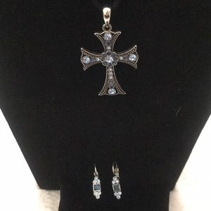 Necklace with matching earrings